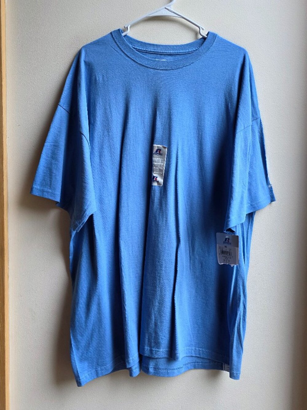 NWT Russell Athletic Light Blue Crew Neck T-Shirt Size XXL
